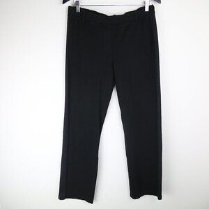 BETABRAND Straight Leg Classic Stretch Dress Pant Yoga in Black Sz Large Petite